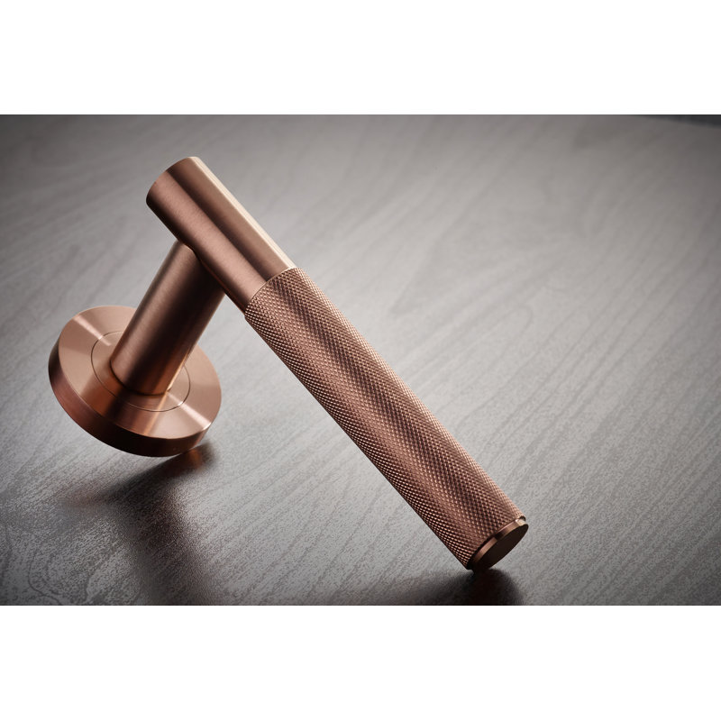 Orta Lock Door Handle, Bronze
