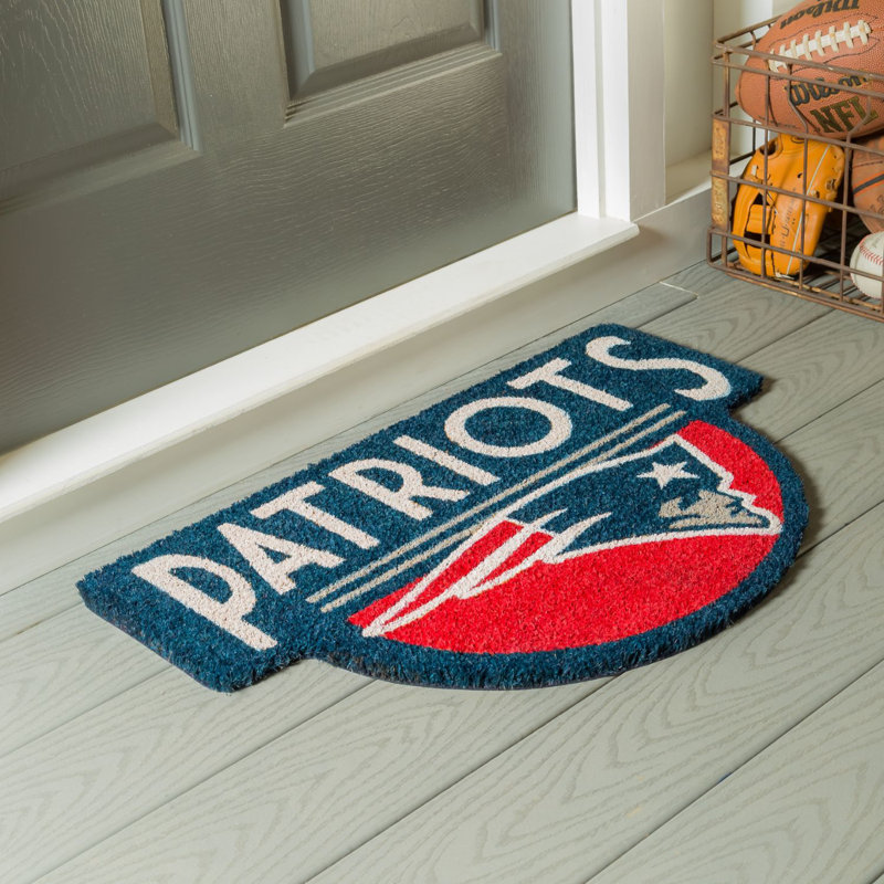 Tapis de bienvenue d'extérieur en fibre de coco NFL, Patriote
