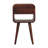 Mini Caramel Curved Bedside With Lower Slot-108808822