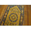 Antique Ningxia Chinese Medallion Yellow 1800s Rug