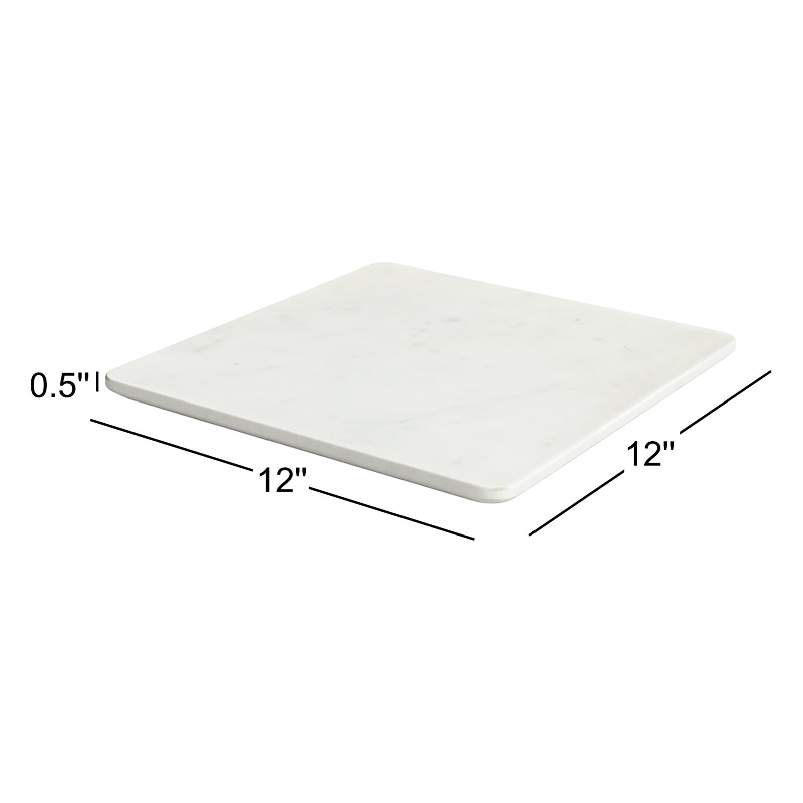 Matheson Marble Decorative Plate 1, 0.5" H x 12" W x 12" D