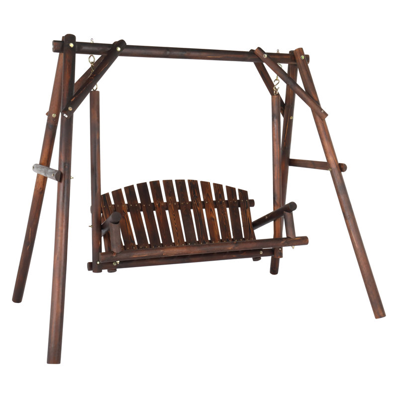 Balancelle de véranda avec support Branigans, Marron foncé