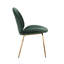 Chaise d'appoint rembourrée en velours Gleno-1481443284