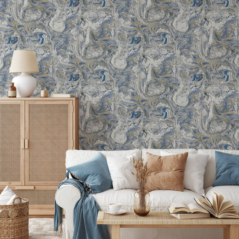  Liquid Marble Blue