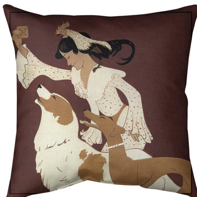 Dog Biscuit Poster Throw Pillow