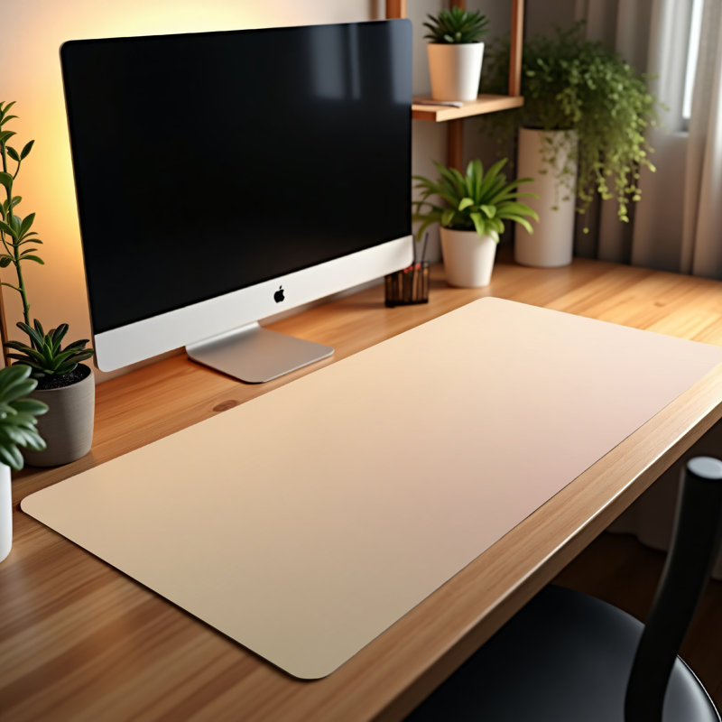 Polyester Desk Pad, 14.4x12.1