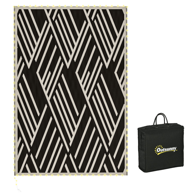 Rectangle 274 cm x 274 cm Argyle Berber Outdoor Area Rug