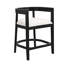 Tabouret de comptoir en bois d'hévéa Gurseese-884158201-875389646