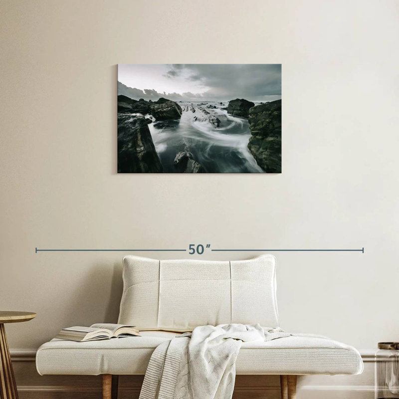 Plage rocheuse Gillard Barrika, H 20 po x l 30 po