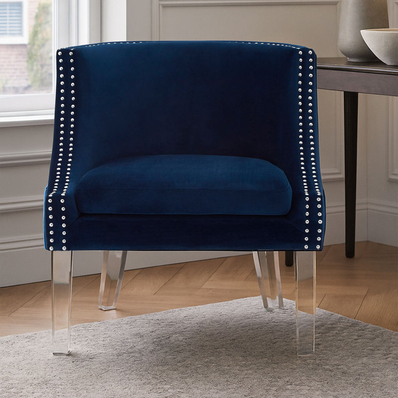 Sabrina Upholstered Armchair, Blue