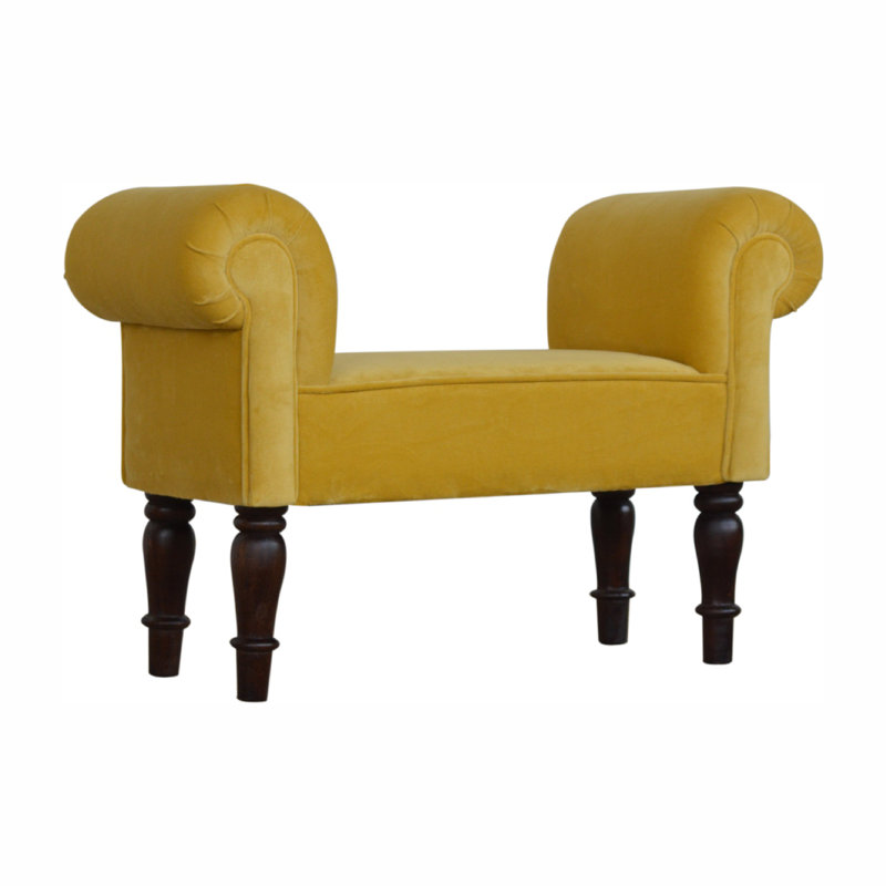 Erie Velvet Upholstered Bench