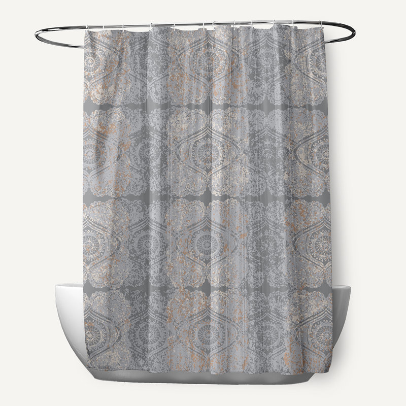 Rideau de douche Harrel, Gris