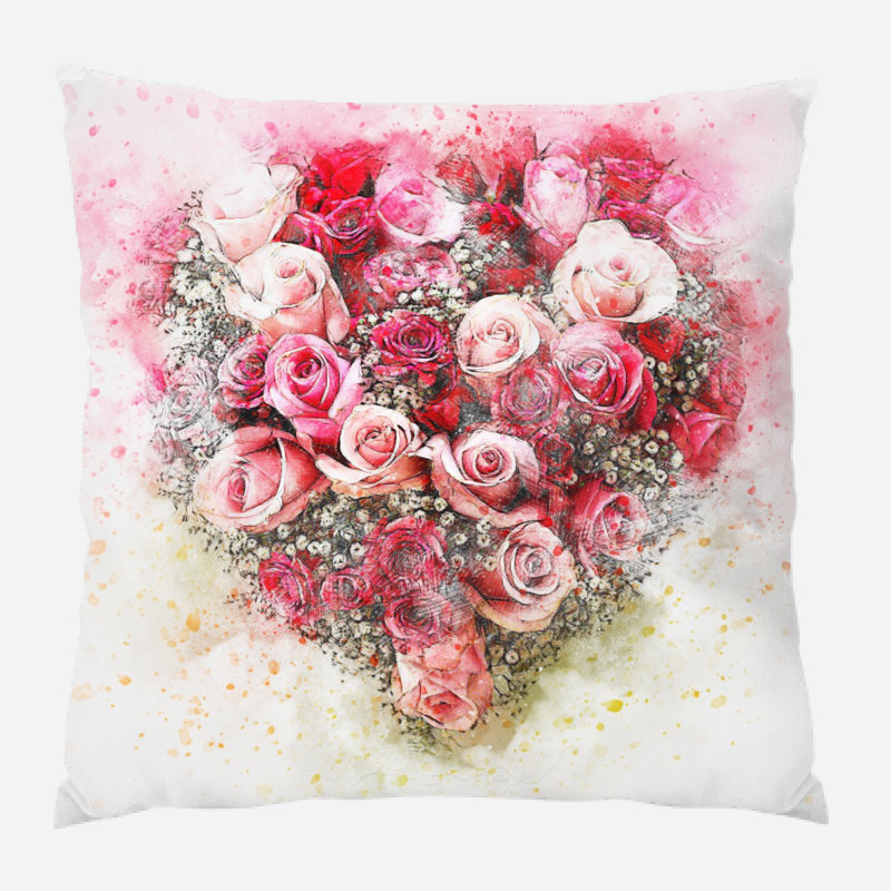 Solid Colour Outdoor Reversible Throw Pillow, Microsuede, Indoor