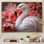Flamant rose élégance I - imprimé