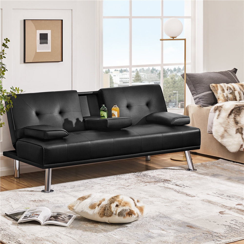 3-Sitzer Schlafsofa  aus Kunstleder