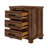 Rustic Farmhouse Three Drawer Nightstand