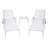 Aluminium Cast Lounge Chair 1Pcs White-12203047