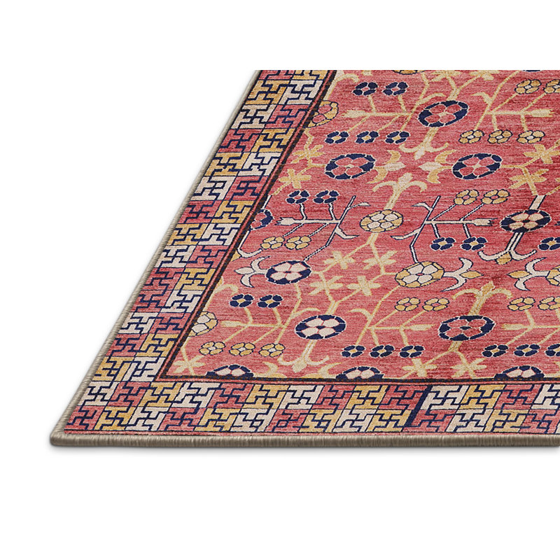 Tapis oriental rouge / beige, Rectangle 5 pi x 7 pi