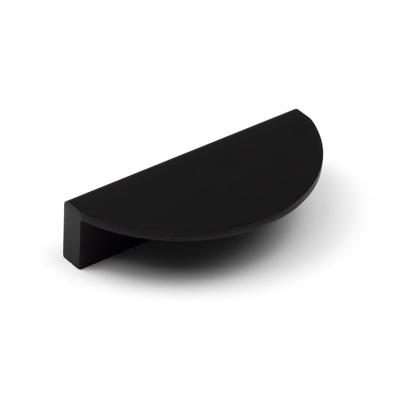 Half Moon Handles in Multiple Finish Variations, Matte Black