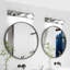 Applique murale 3 lumières pour meuble-lavabo moderne à DEL en chrome