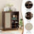 Rattan Accent Cabinet With Adjustable Shelves-1670196466