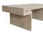 Table basse American Vintage, design rectangulaire de qualité supérieure en bois récupéré, structure à deux niveaux avec finition rustique, assemblage facile pour le salon et le bureau, naturel antique-249478965