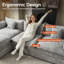 Canapé modulaire en forme de L avec 2 repose-pieds Luxury-1689405086
