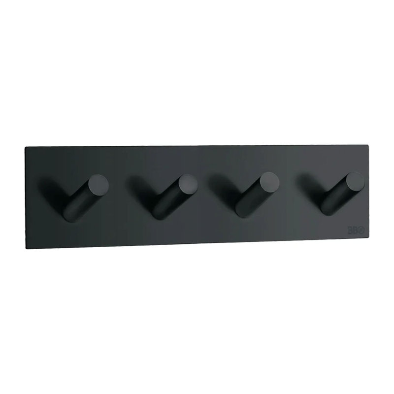 Crochet mural Beslagsboden, Acier inoxydable noir mat