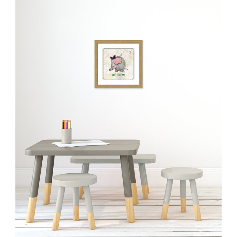 Adhésif décoratif 3 pi Jungle Day, Encadré plat chêne, H 16 po x l 16 po x P 0,6 po