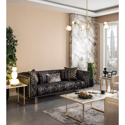 91'' Velvet Sofa
