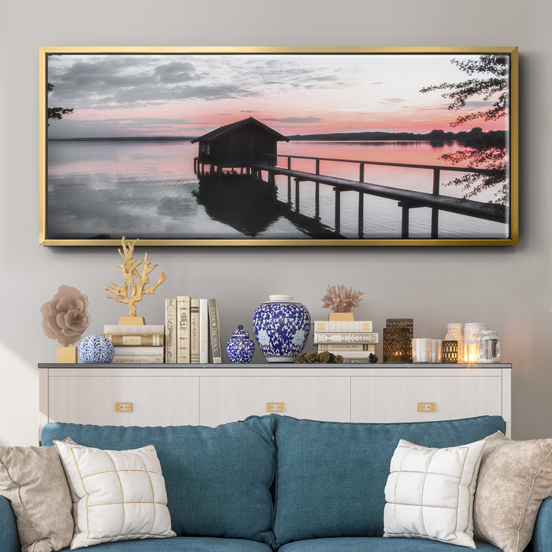 October Sunset- Framed Canvas