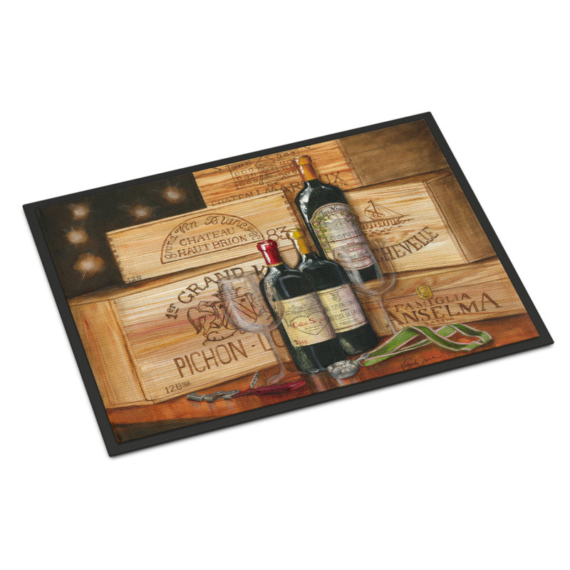 Tapis d'extérieur antidérapant Peavey Wine Gran Vin, Rectangle 1 pi 6 po x 2 pi 3 po