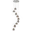 Trent 9 - Light Steel Cluster Pendant