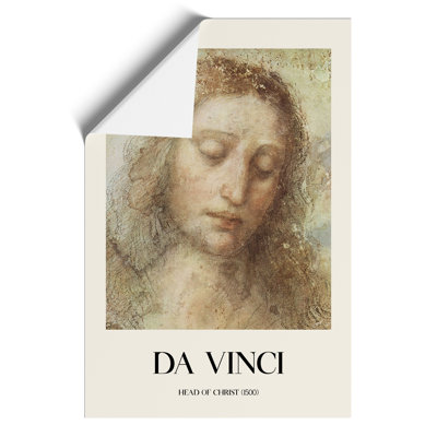 Head Of Christ by Leonardo Da Vinci - No Frame Print