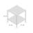 Lorford Mirrored and Tempered Glass Square End Table
