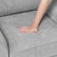 Chaise de salon en chenille durable avec coussin décoratif-1929716983