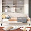 Lit de jour double capitonné capitonné, beige