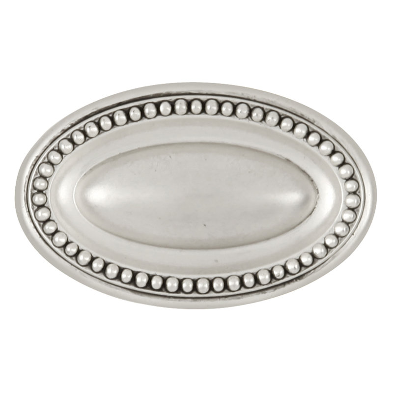 Poignée ovale 1 3/4 po Altair, Argent satiné antique