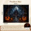 Peel and Stick Wallpaper Wall Mural Haunted Gothic Castle O Lanterns Under Full Moon Halloween Night Wall Art Self Adhesive and Removable-2027370761