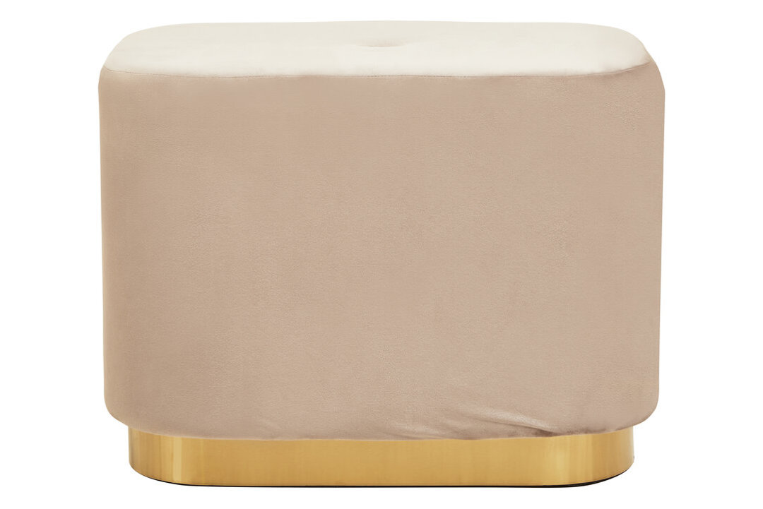 60cm Wide Velvet Pouffe Ottoman