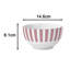 Waterside 24pc Split Stripe Porcelain Dinner Set-1206815811