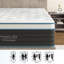 Matelas hybride 12 po pour lit simple, mousse viscoélastique imprégnée de gel et matelas à ressorts ensachés-656082697