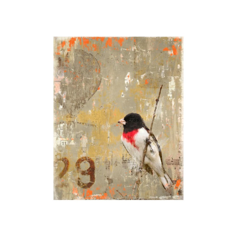 Aves 29 Print by Zoey Riley, Glass Coat, 20" H x 16" W