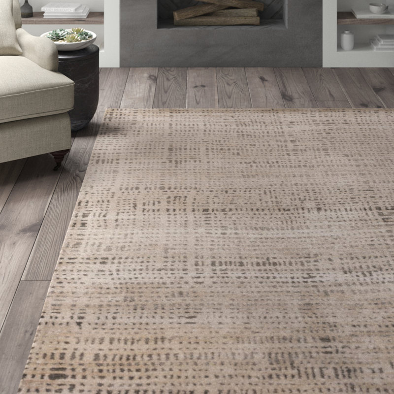 Conesville Viscose Chevron Indoor Rug, Rectangle 6' x 9'