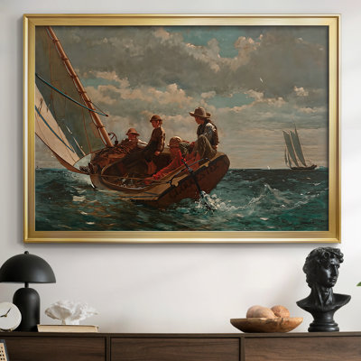 Breezing Up (A Fair Wind) - Winslow Homer - Toile tendue avec châssis, 1873 - 1876