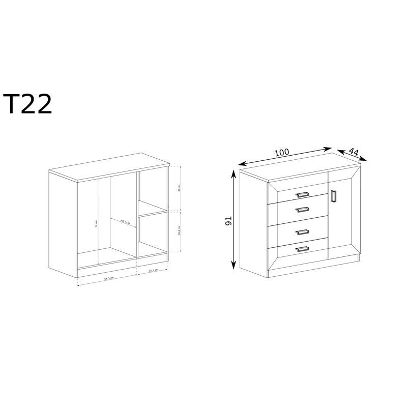 Desern Chest Of Drawers T-22