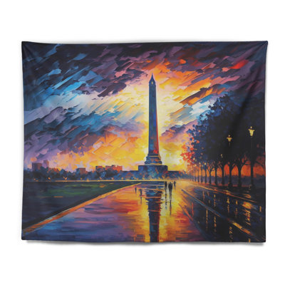 Tapisserie en polyester avec punaises
