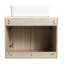 Meuble-lavabo mural 36 po avec lavabo en céramique et tablettes latérales