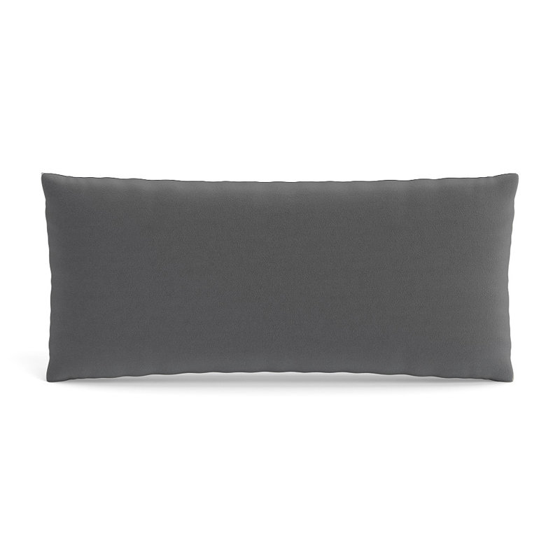 Duchess Rectangular Pillow Cover & Insert, Rectangle 10"H x 22"W, Smoke
