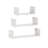 Flem 3 Piece Wall Mounted Floating Display Shelves with Invisible Brackets-1754455326